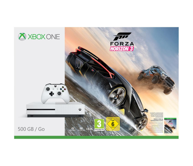 Microsoft Xbox One S 500GB+FH3+RoTR+Quantum Break+6M GOLD - 367862 - zdjęcie 2